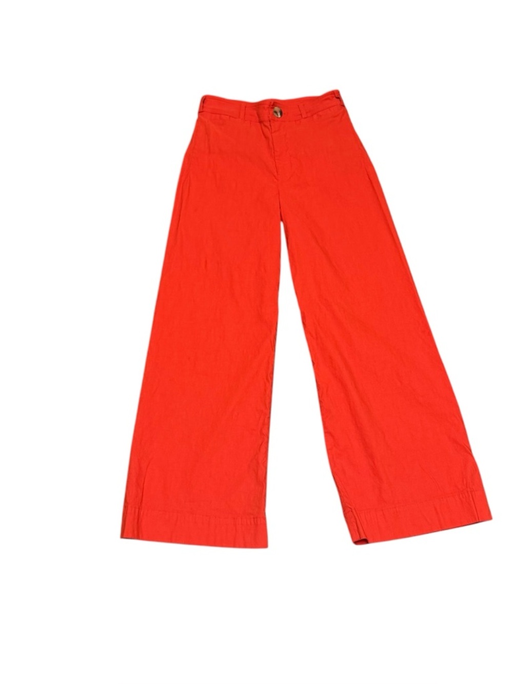 Maeve Red Wide-Leg High-Rise Pants